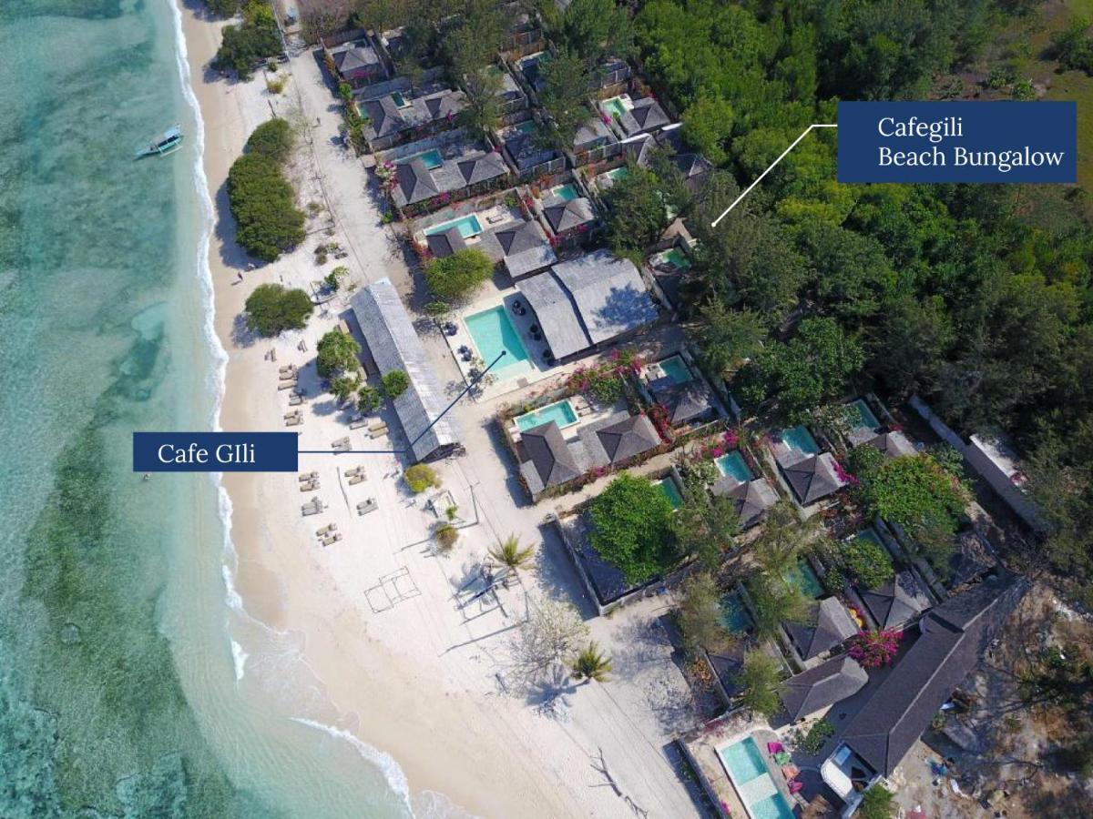 Bungalow Cafe Gili Beachfront 吉利美诺 外观 照片